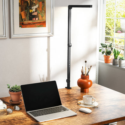 LED Desk Lamp, Dimmable Desk Light with Swing Arm and Clamp
