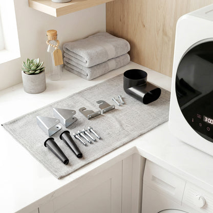 Vented Tumble Dryer, 4 kg Front Tumble Dryer with Stainless Steel Tub, 800W Compact Freestanding, White