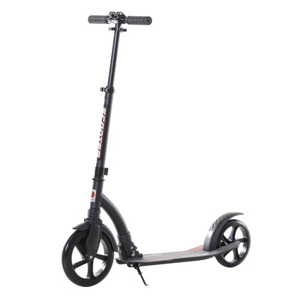 Foldable Kick Scooter with Double Shock Absorption and Big Wheels