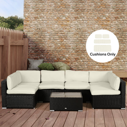 Replacement Cushion Covers for Garden Sofa Set, Garden Rattan Sofa Cushion Polyester Cover Replacement Outdoor