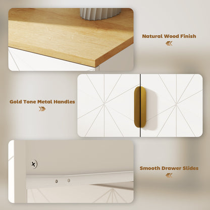 Sideboard Storage Cabinet, Modern Storage Cupboard with Drawer and Adjustable Shelf for Living Room, Kitchen, Dining Room