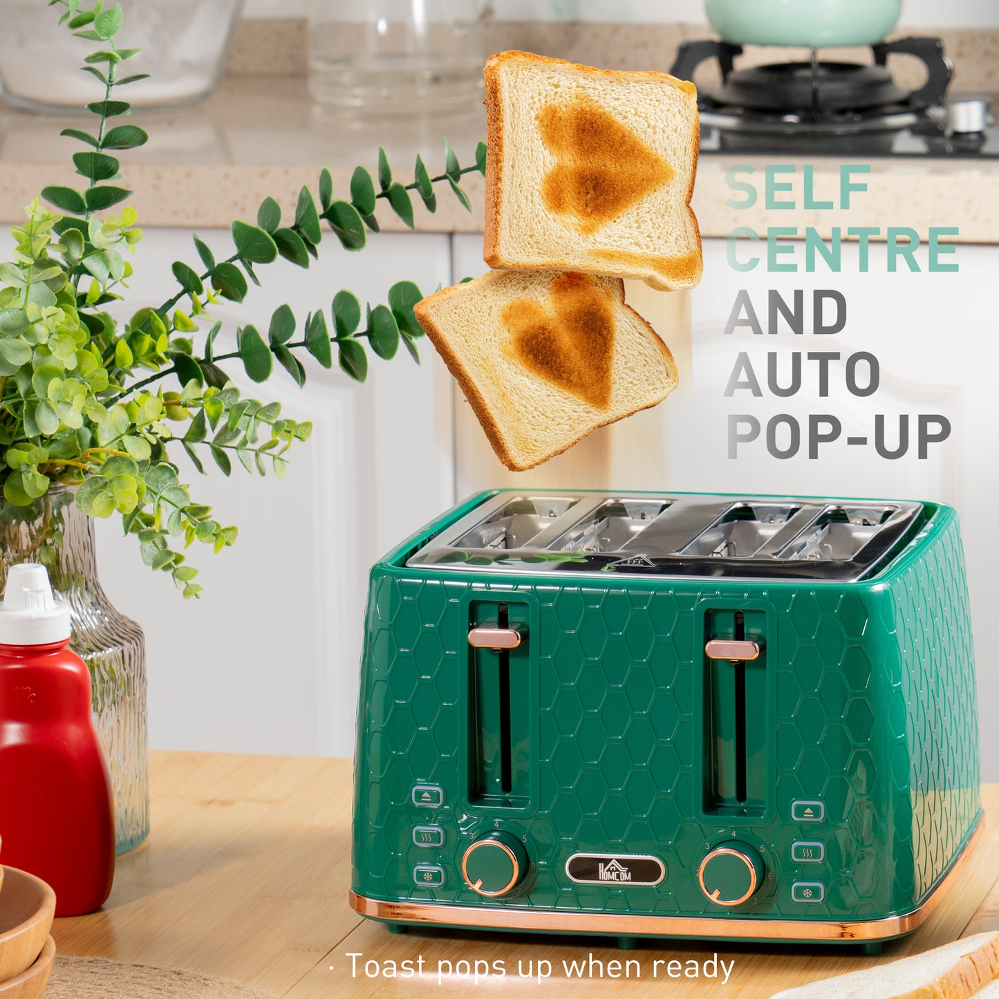 Kettle and Toaster Set, 1.7L 3000W Fast Boil Jug Kettle with Auto Shut Off