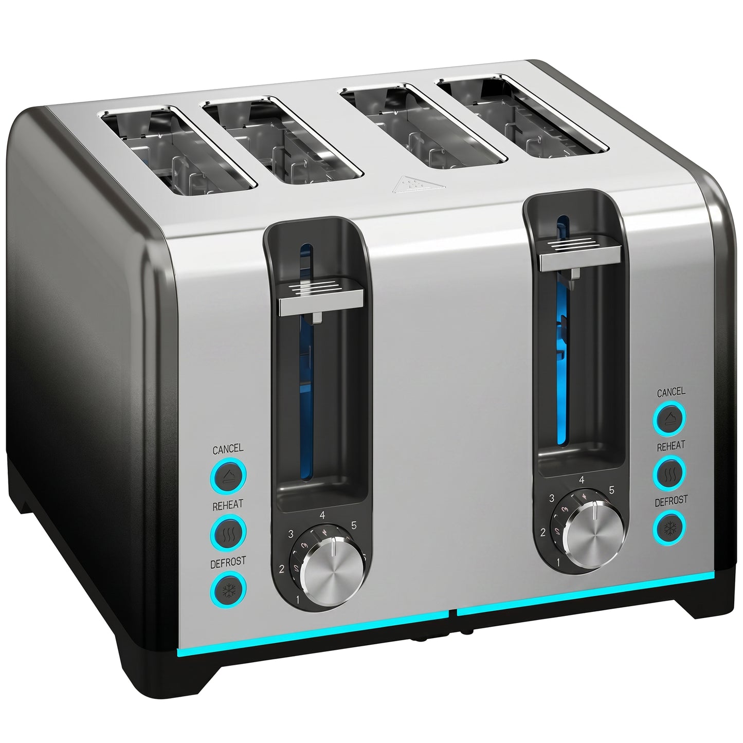 4 Slice Toaster with 7 Browning Levels, Reheat, Defrost and Cancel Functions