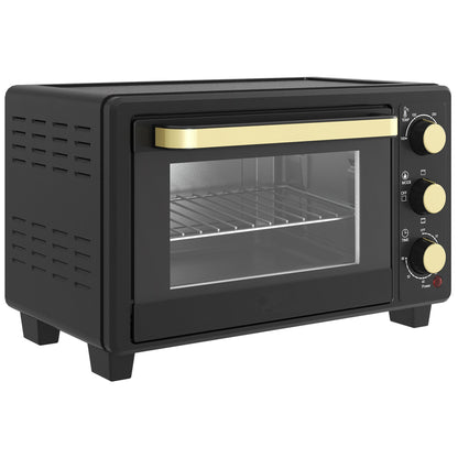 16L Mini 1400W Countertop Oven - Black