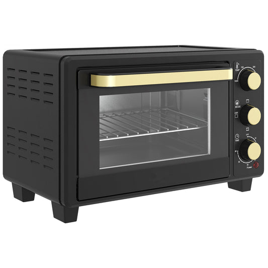 16L Mini 1400W Countertop Oven - Black