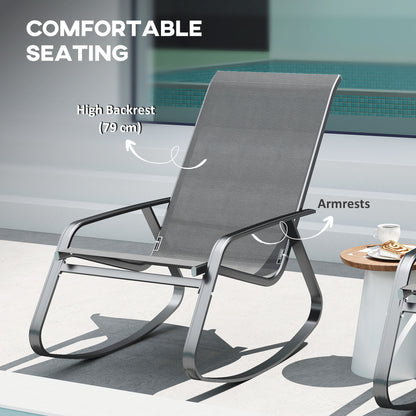 Rocking Garden Chair - Grey