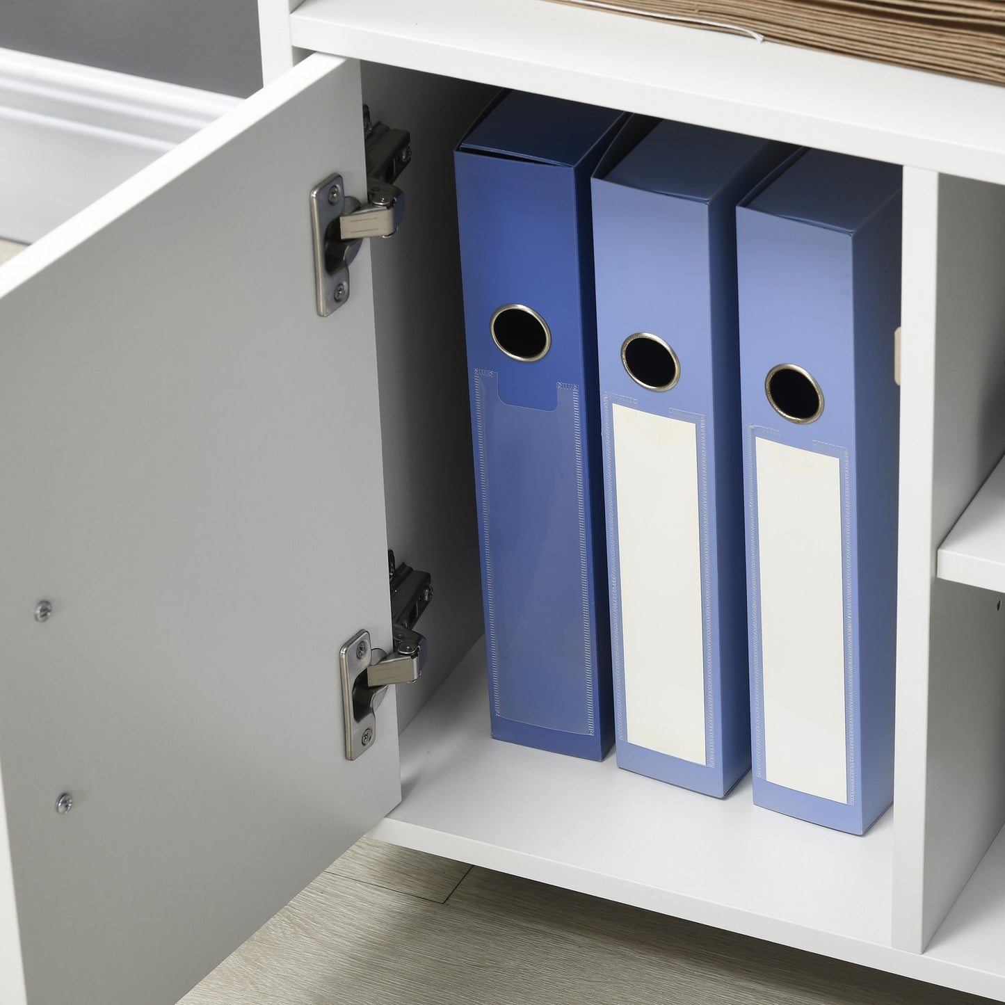 Multi-Storage Printer Stand, Mobile File Cabinet with Shelves