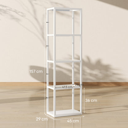 Four-Shelf Floor Lamp - White