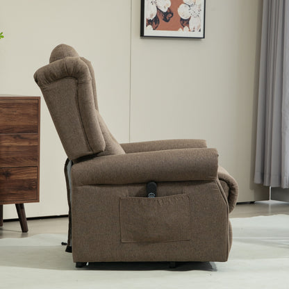 45° Lifting Riser and Recliner Armchair - Dark Brown