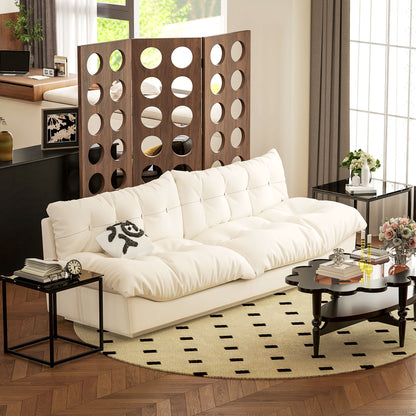 Nest of Tables, Set of 2 Coffee Table, Side Tables with Tempered Glass Desktop and Metal Frame for Living Room, Bedroom