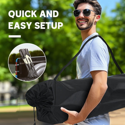 Double Camping Chair for Adults, Oversized Heavy Duty Padded Folding Chair with Armrests