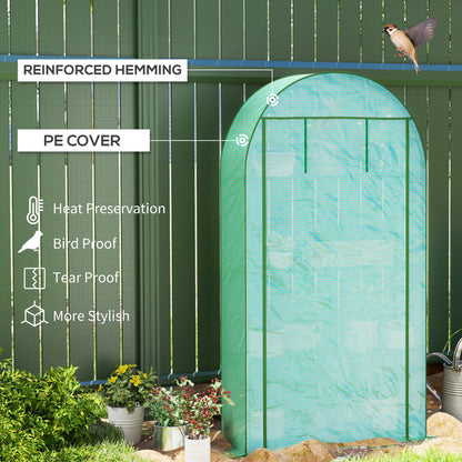 Four Shelf Mini Greenhouse - Green