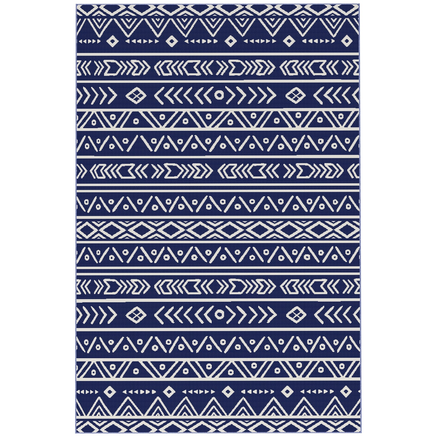 Reversible Outdoor Rug with Carry Bag, Waterproof Plastic Straw Mat for Garden, Deck, RV, Picnic, Beach, Camping
