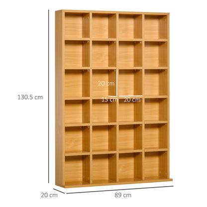 Adjustable Media Storage Unit – Beech Finish