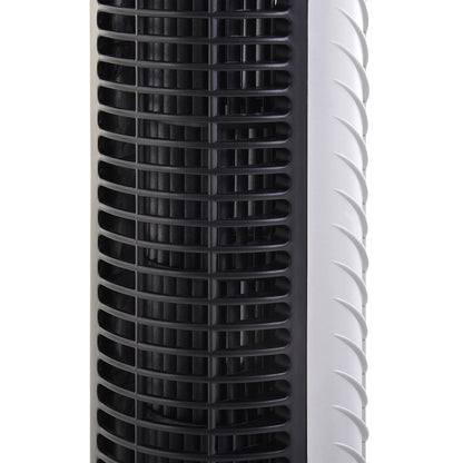 31 Inch Bladeless Oscillating Tower Fan with 70° Oscillation, Remote Control, 7.5H Timer, 3 Speed 3 Modes