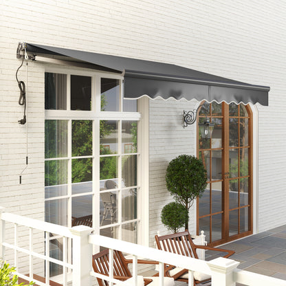 3 x 2.5m Electric Awning with Remote Controller, Aluminium Frame DIY Retractable Awning