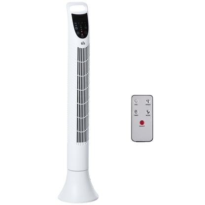36" Freestanding Tower Fan, Pedestal Fan with 3 Speed 3 Mode, 7.5h Timer, 70 Degree Oscillation, LCD Panel