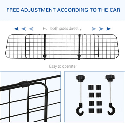 Heavy Duty Pet Dog Car Barrier Black