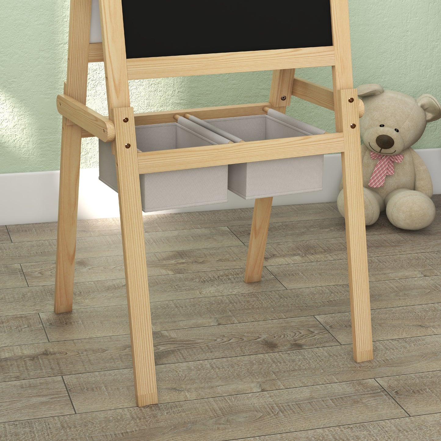 Kids Easel with Paper Roll, 3 in 1 Art Easel for Toddlers
