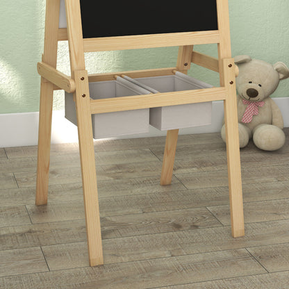 Kids Easel with Paper Roll, 3 in 1 Art Easel for Toddlers