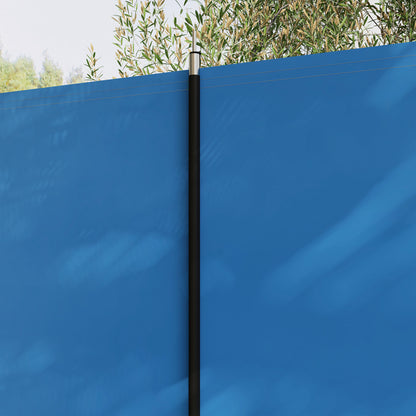4 Pole Camping Windbreaks, Beach Wind Shield Shelter with Carry Bag and Steel Poles, 540cm x 150cm, Blue