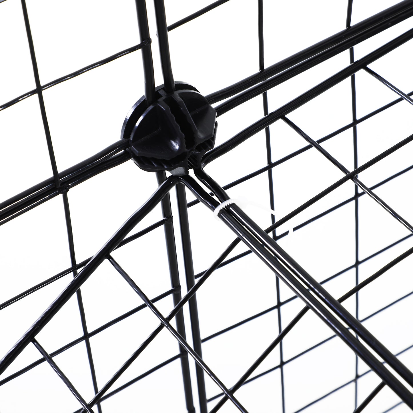 DIY Pet Playpen Metal Wire Fence Indoor Outdoor Rabbit Small Animals Cage 36 Panel Enclosure Black