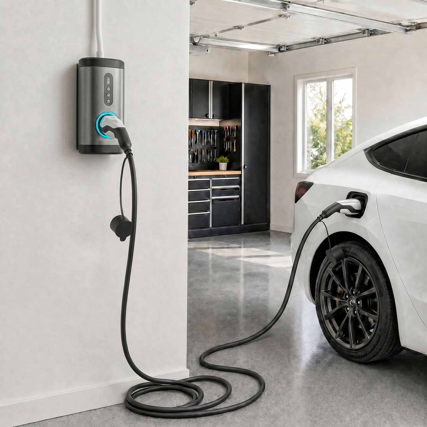Type 2 EV Charging Cable, 22kW, 32A, Mode 3, 3-Phase, 10m Type 2 to Type 2 EV Extension Cable for EVs, PHEVs