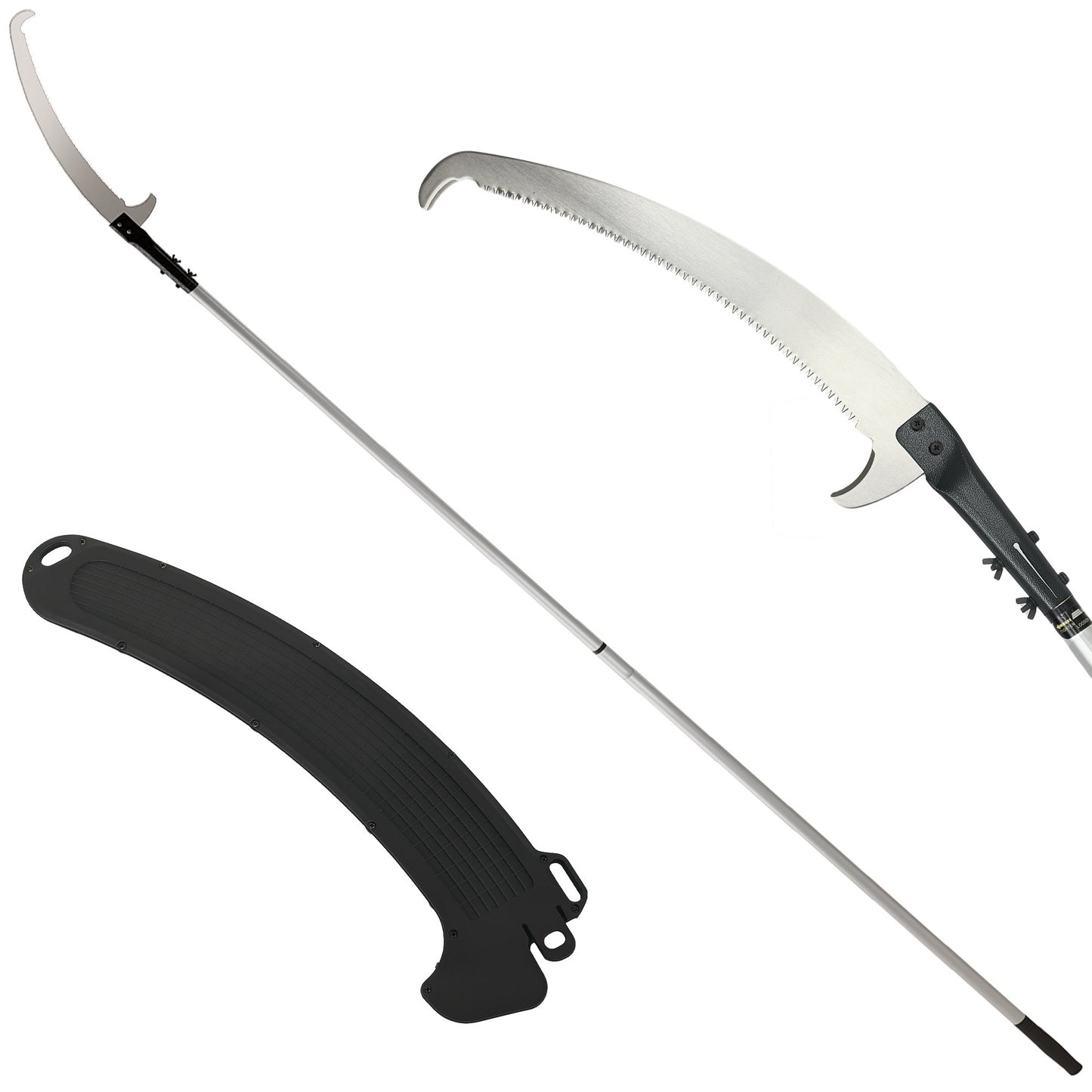 Manual Pole Saw, 1.8-2.9 m Extendable Tree Pruner, Tree Lopper Long Reach Telescopic with Extendable Handle & 40 cm Saw for T