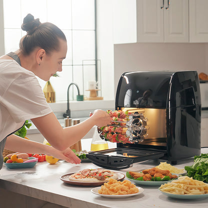 12L 8 in 1 Digital Air Fryer Oven with Roast, Bake, Dehydrate, 8 Preset Modes, Rapid Air Circulation, Timer, Inner Light
