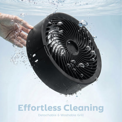20 dB Silent Standing Fan for Bedroom, 44" Pedestal Fan with 90° Oscillating, 8 Speeds and LED Light, Black