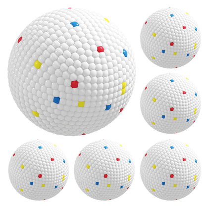 6 Pack Dog Balls Toys Fits Aggressive Chewers, Indestructible Teething and Water ETPU Balls for Throw and Fetch