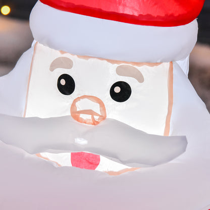 Inflatable Blow up Christmas Santa Claus 4ft LED Yard Holiday Decoration