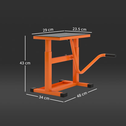 Steel Motorbike Jack Lift, 27.5 / 39.5 H cm - Orange
