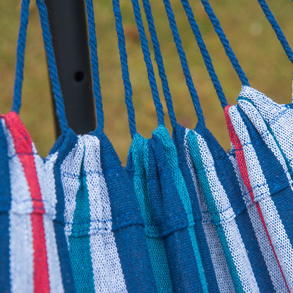 298 x 117cm Hammock with Stand Camping Hammock with Portable Carrying Bag, Adjustable Height, 120kg Load Capacity