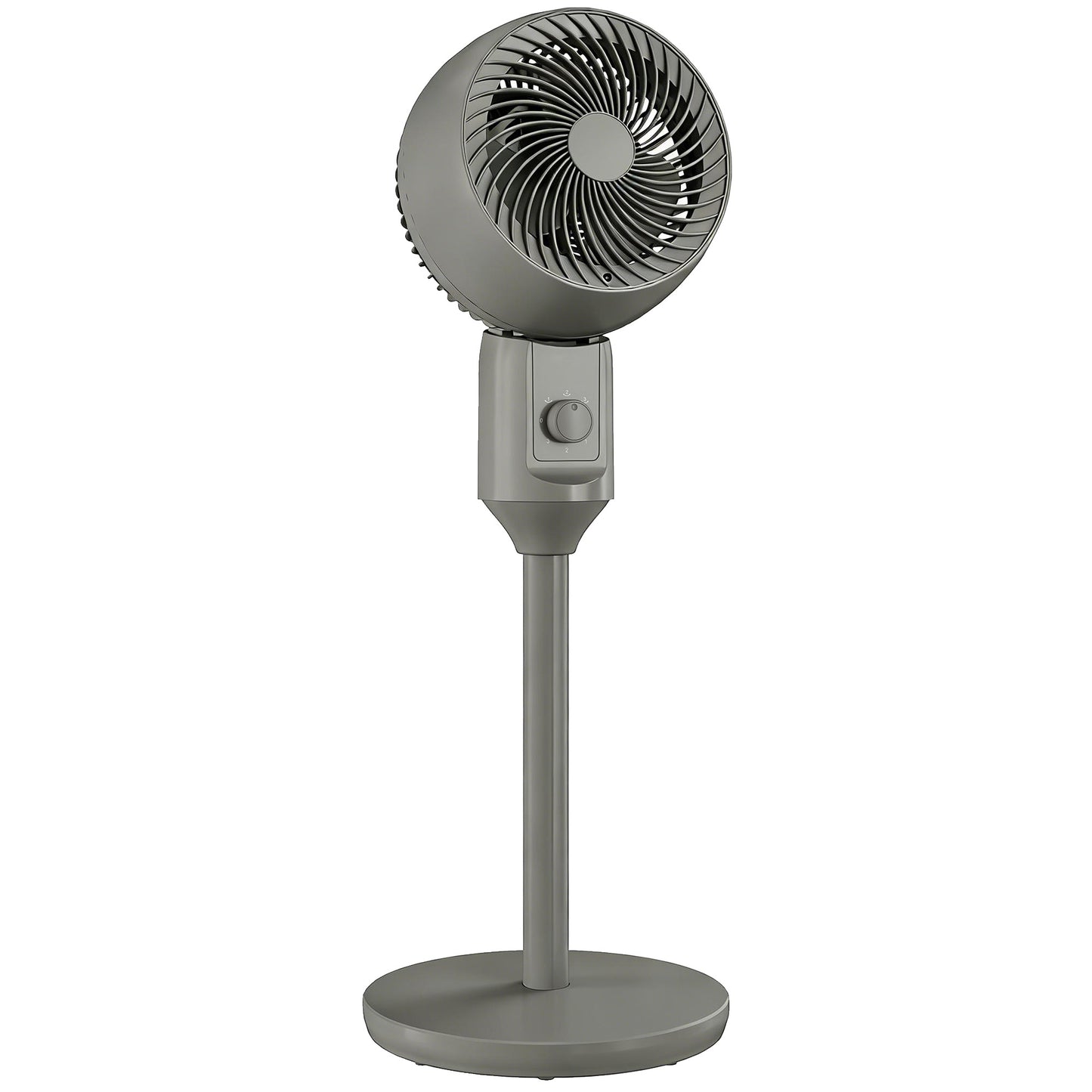 Air Circulator Fan Pedestal Cooling Fan with 3 Speed and Carry Handle, 9 Inch, Grey