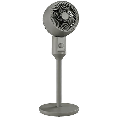 Air Circulator Fan Pedestal Cooling Fan with 3 Speed and Carry Handle, 9 Inch, Grey