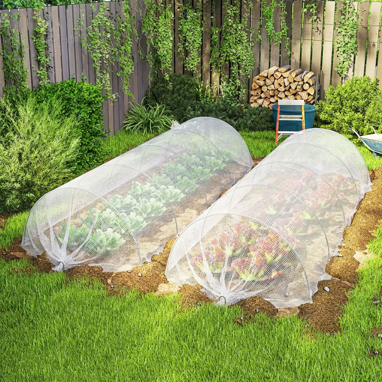 3 x 5m Waterproof Tarpaulin, Heavy Duty 140GSM Tear-Resistant PE Tarp with Reinforced Grommets, UV Protected Cover