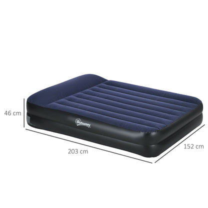 King-Size Air Bed, with Built-in Electric Pump and Carry Bag