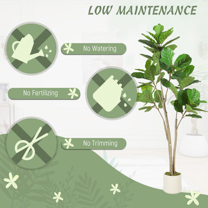 150cm Artificial Ficus Tree - Green