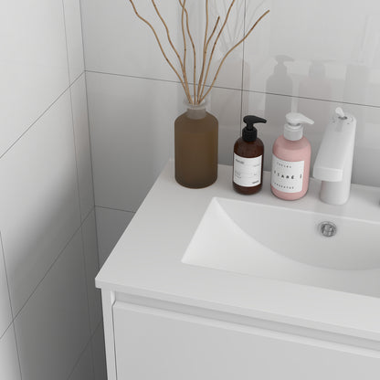 600mm Bathroom Vanity Unit with Basin and Single Tap Hole