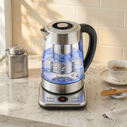 Electric Kettle, 1.7L Fast Boil 3KW Water Kettle with UK Strix Thermostat, Tea Infuser, Keep Warm Function