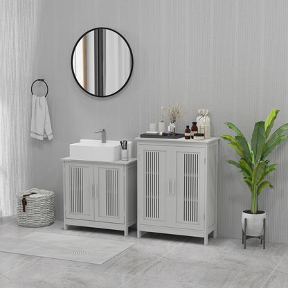 Modern Bathroom Floor Cabinet - Grey