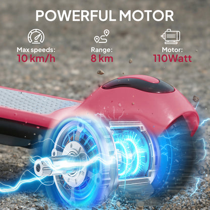 Electric Scooter for Kids, with LED Display, Pink