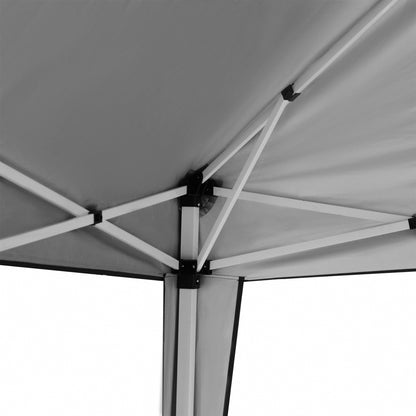 3 x 3 m Garden Pop Up Gazebo Marquee Party Tent Wedding Canopy, Height Adjustable with Carrying Bag, Grey