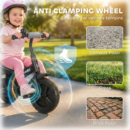 6 in 1 Kids Trike Push Bike w/ Push Handle, Canopy, 5-point Seat Belt, Storage, Footrest, Brake, for 1-5 Years, Grey
