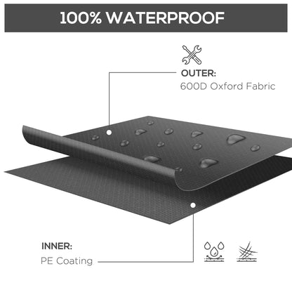 Outdoor Garden Furniture Cover Waterproof, Anti-UV 600D Heavy Duty Oxford Fabric Patio Furniture Cover for Rectangular Sofa T