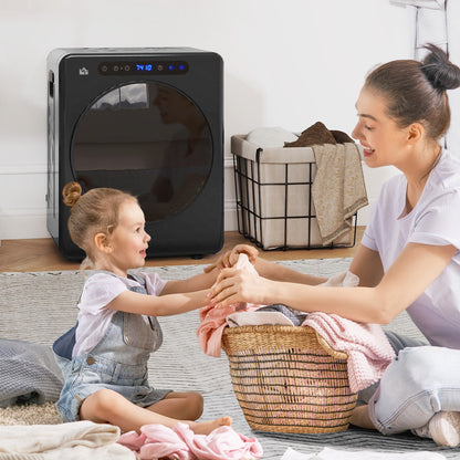 4kg Compact 40-60℃ Tumble Dryer - Black