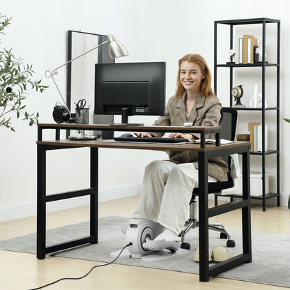Under Desk Elliptical Machine, Seated Pedal Exerciser, Mini Electric Elliptical Machine for Seniors with LCD Monitor