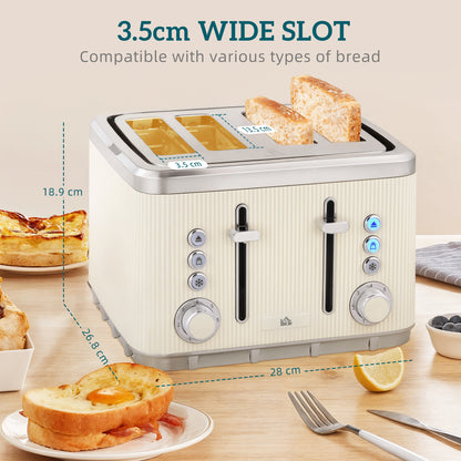 Electric Stainless Steel Kettle and Toaster Set, 3000W 1.7L UK Strix Thermostat Fast Boil Kettle w/ Limescale Filter