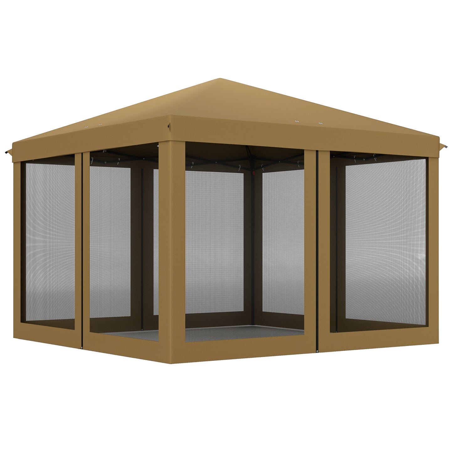 3 x 3 m Pop Up Gazebo, 420D Garden Tent Canopy with Removable Mesh Sidewall Netting, Carry Bag for Garden Patio Outdoor